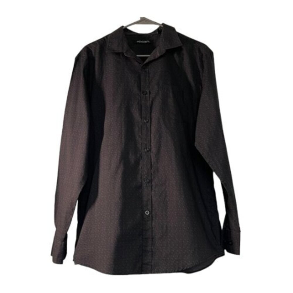 Men's Axist Black Casual Button Down Shirt Size Med EUC #2517